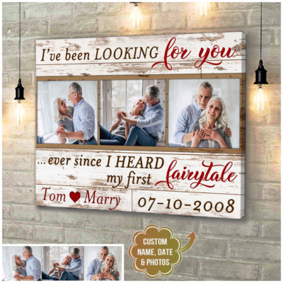Personalized Photo Canvas Prints Wedding Anniversary Gifts For Couple Wall Art Ohcanvas Illustration 3