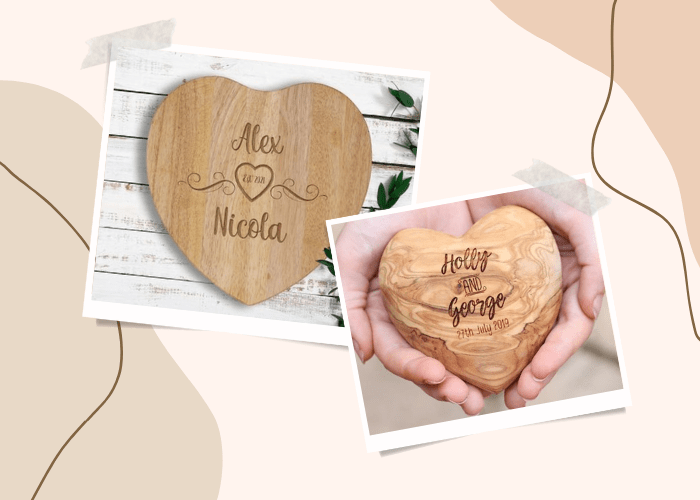 5th Year Wood Wedding Anniversary Gifts for Couple - Custom by Year