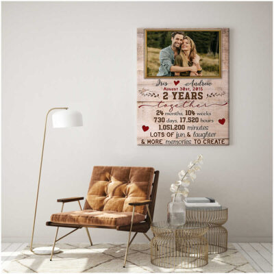 Couple Two Years Anniversary Gifts Wall Art Decor