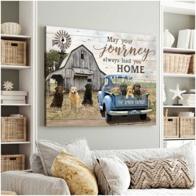 Custom Canvas Prints Personalized Gifts Farmhouse Labrador Retrievers Illustration 1