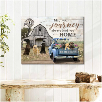 Custom Canvas Prints Personalized Gifts Farmhouse Labrador Retrievers Illustration 4