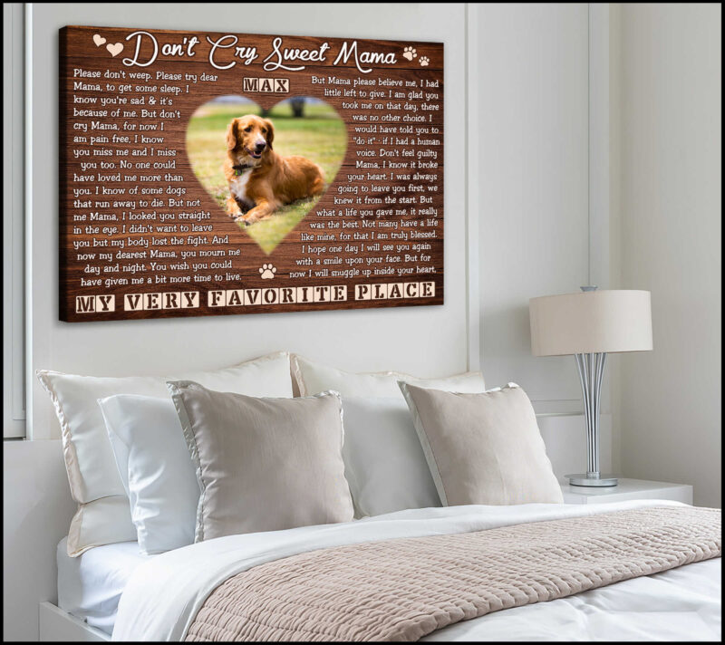 Personalized Canvas Prints Dog Memorial Gifts Illustration 3