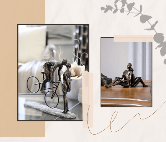 give Bronze Couple Sculpture as 8 year wedding anniversary gift