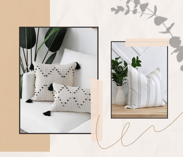 Linen Pillows as an inspiration for 4 year anniversary present
