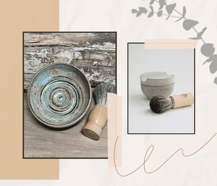 Pottery Shaving Bowls - pottery anniversary gifts