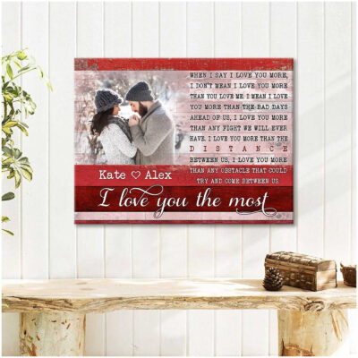 Custom Anniversary Canvas Print Gifts For Your Wife