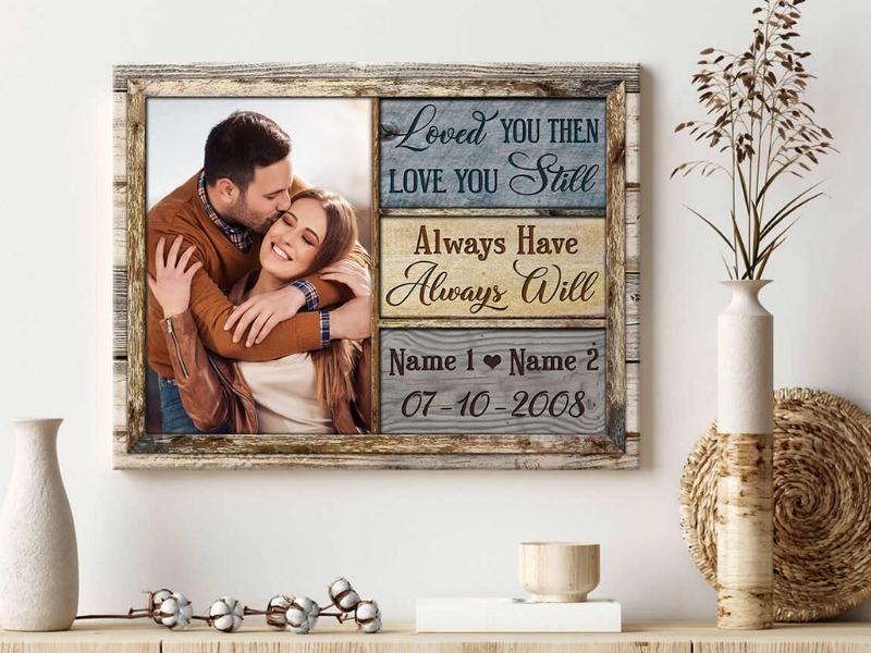 Personalized Photo Gifts for one year anniversary gift for couple
