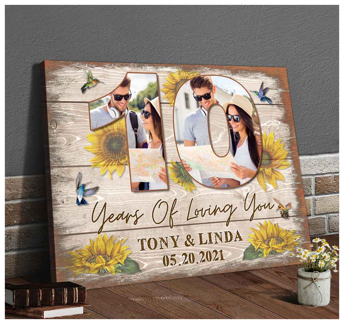 Buy Handcrafted Floral Wedding Anniversary Scrapbook Personalized