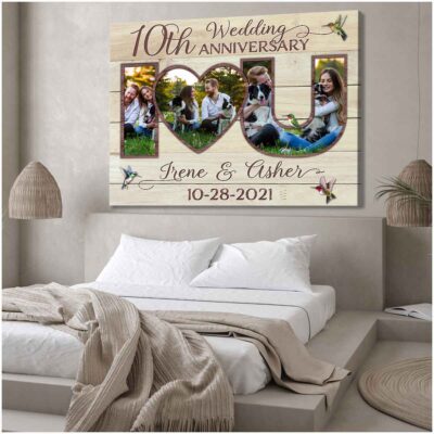 Custom Canvas Prints Personalized Photo Gifts 10th Wedding Anniversary For Couple Wall Art Ohcanvas