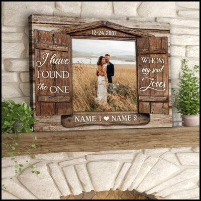 Custom Photo Canvas Personalized Wedding Anniversary Gifts Window