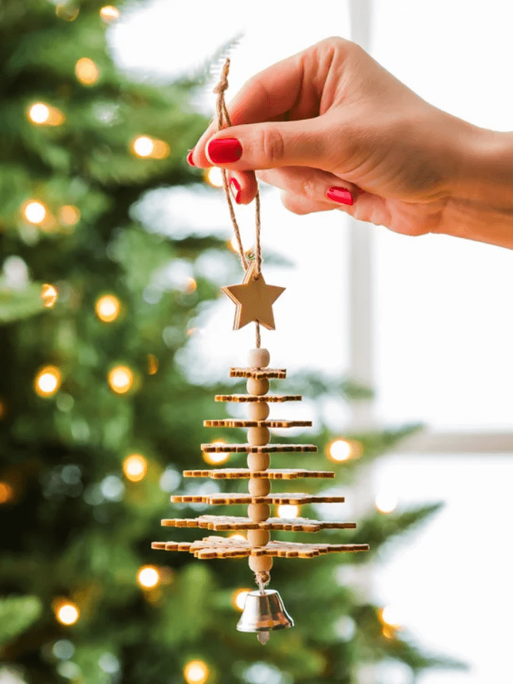 Wooden Christmas tree decorations