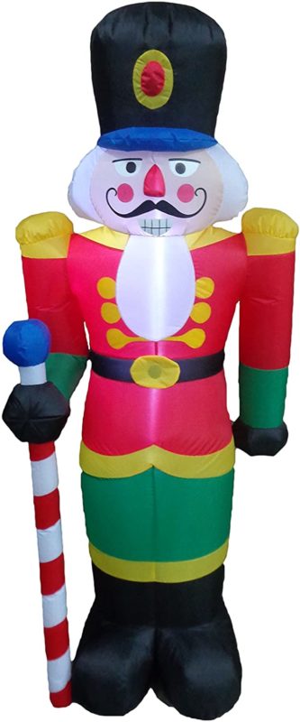 outdoor christmas decor with Bowler Soldier Nutcracker