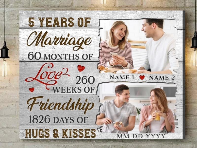 5 year wedding anniversary gift hot sale for him