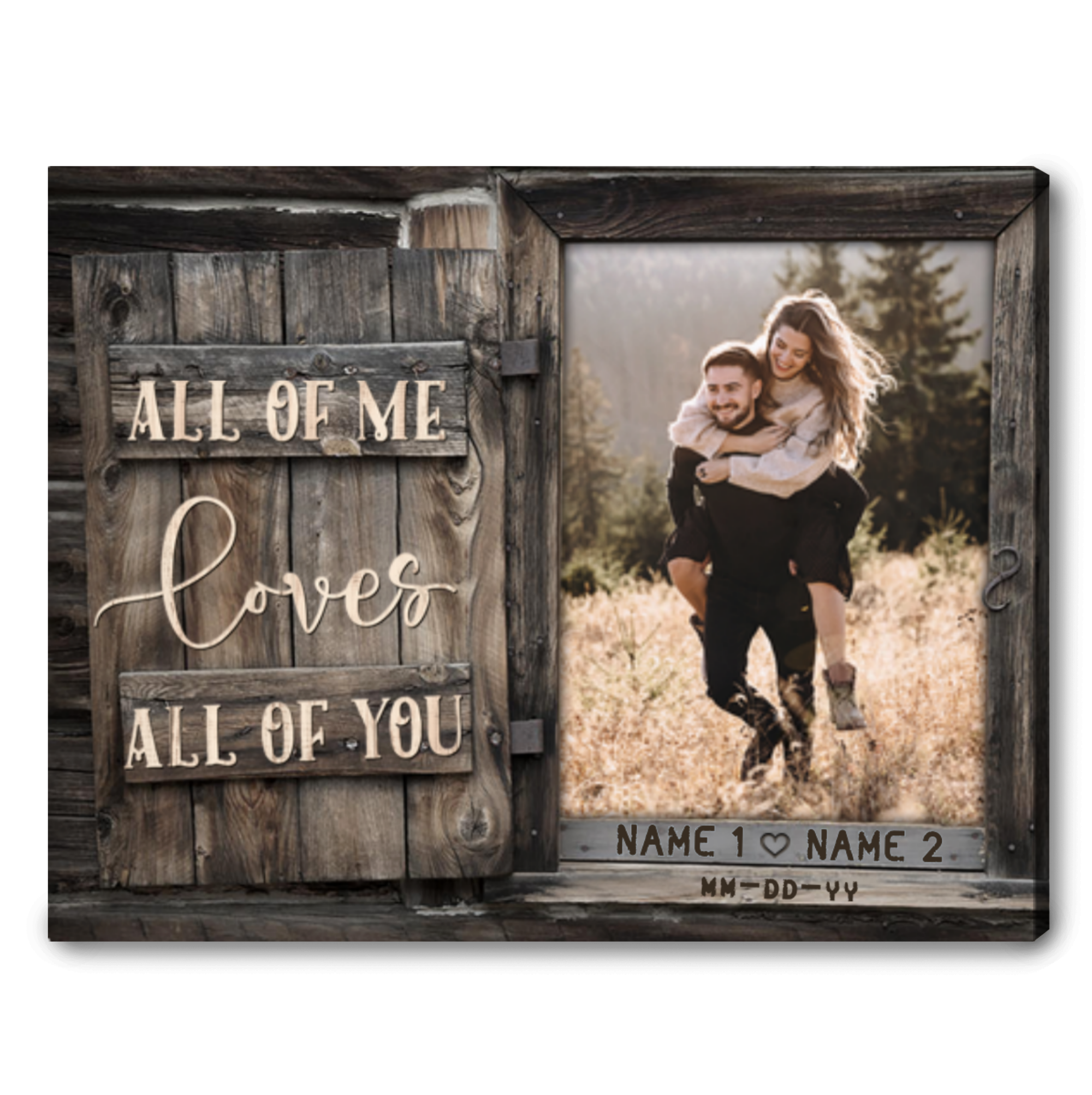 Wife Personalized Wedding Anniversary Gifts Canvas Print