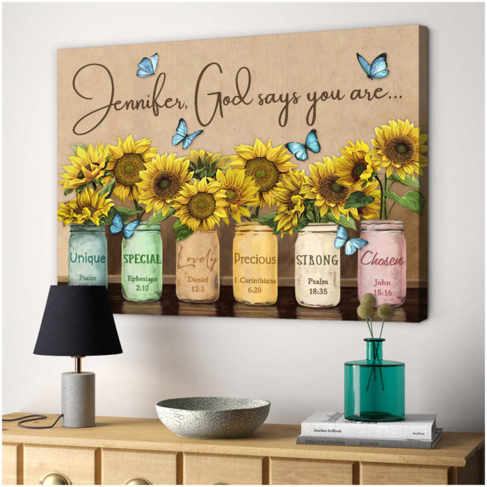 Personalized name canvas - best sister-in-law gifts