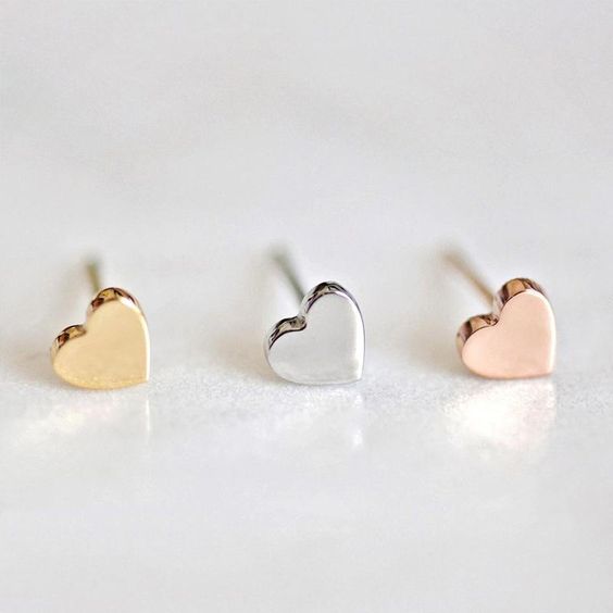 Tiny earrings - romantic valentines gifts for her