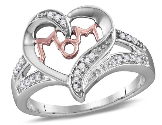Valentine's day gift for her with I Heart U Diamond Ring