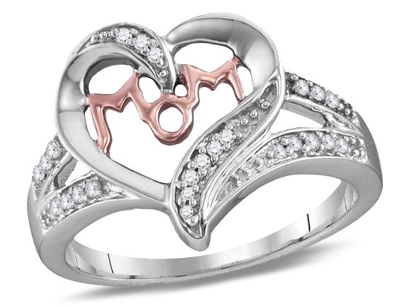 Valentine'S Day Gift For Her With I Heart U Diamond Ring