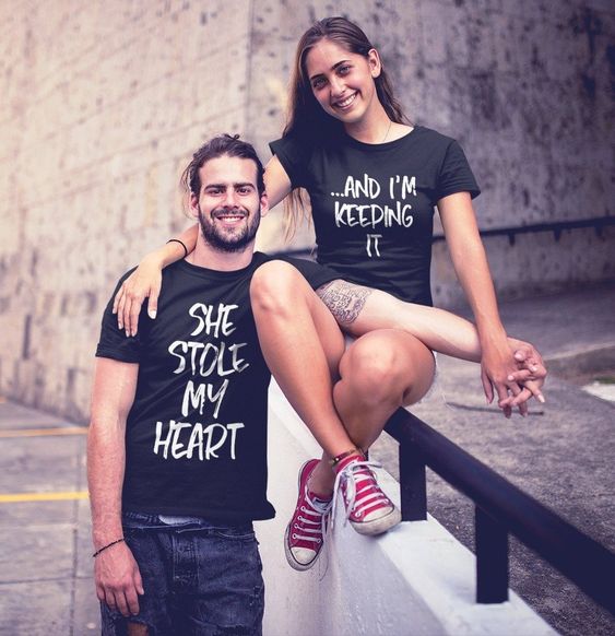 T-shirt for couple Valentine's day gift for her