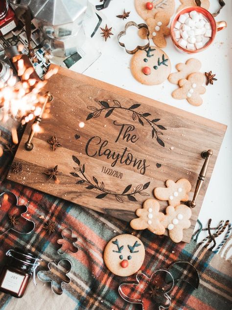 Engraved cutting board as best gift for her