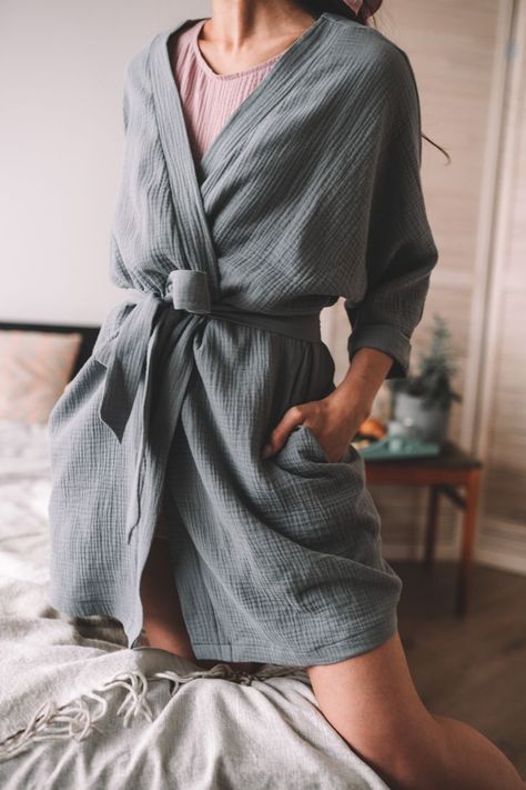 Cotton bathrobe - unique gifts for women
