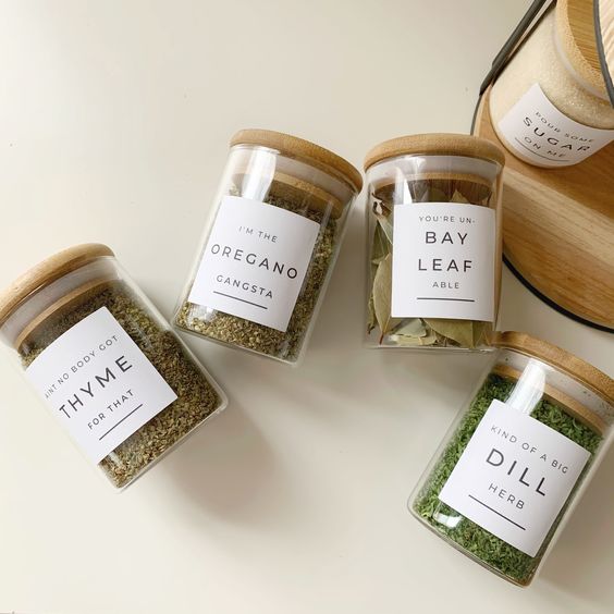 Spice Jars: cute gift for wedding couples