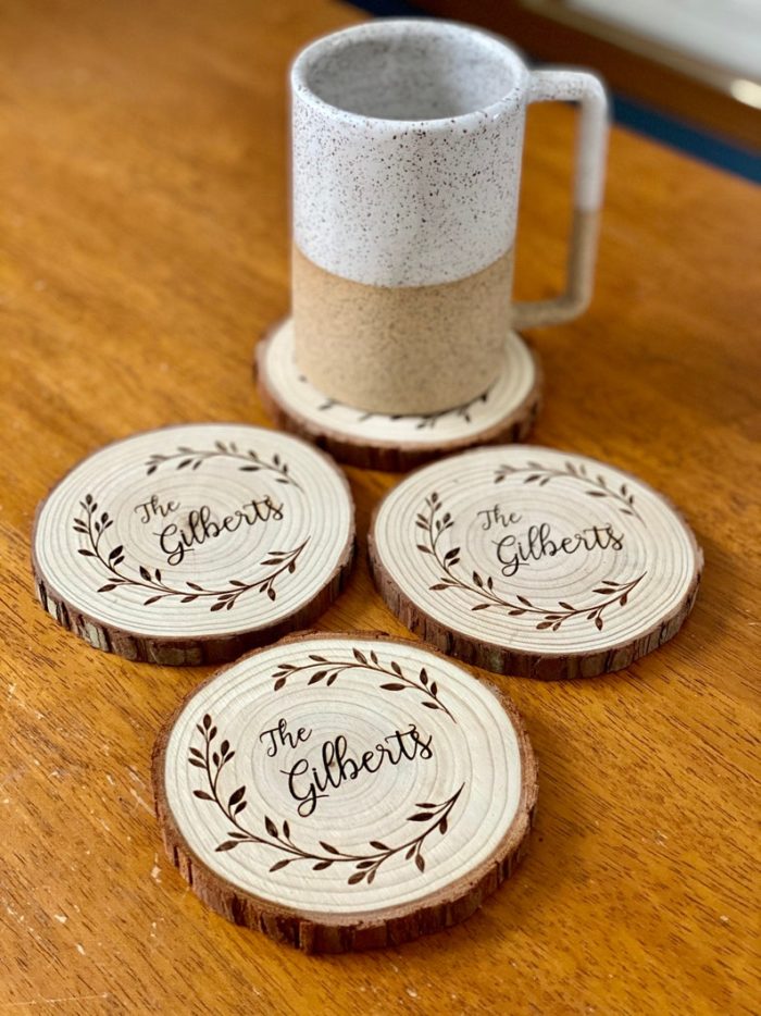 Engraved Coasters As Custom Wedding Gift Ideas