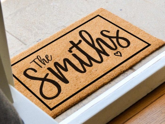 give Doormat Frame as one of the unique personalized wedding gifts