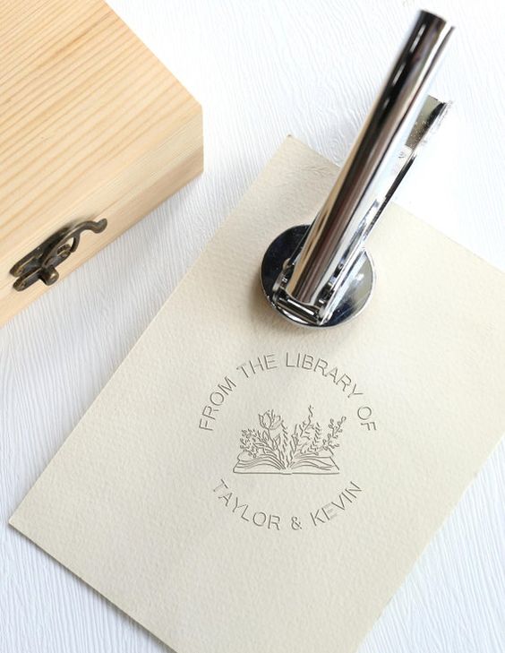 Custom book stamps: useful gifts for mother