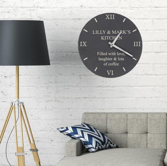 give Anniversary Wall Clock as personalized wedding gifts