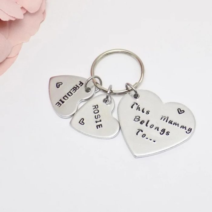 Engraved Keyrings with a sweet message for wedding couples