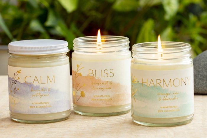 Candles For Aromatherapy As Christmas Gifts For Male Coworkers