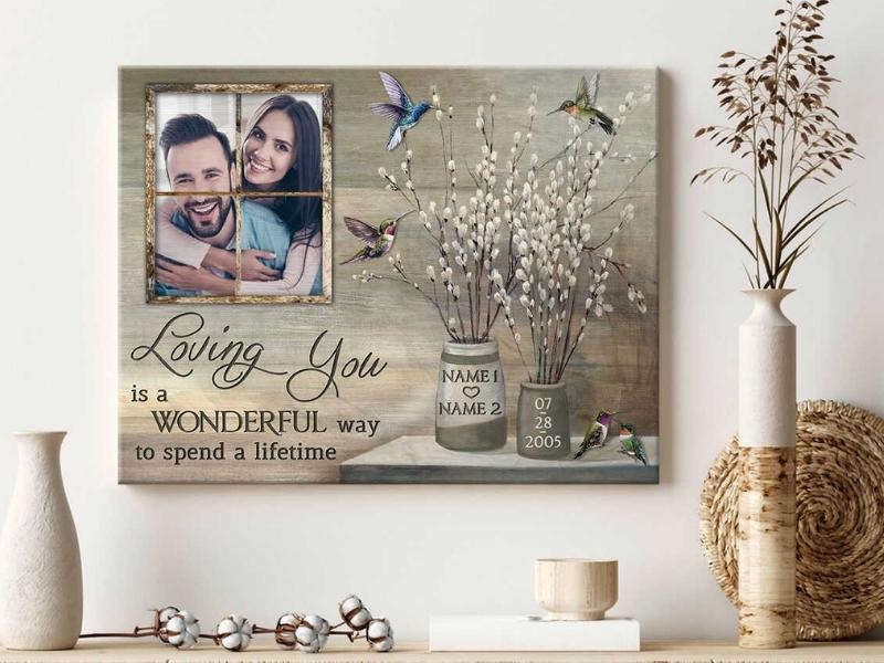 Beautiful Willow Tree Canvas Painting 9Th Anniversary Gift Ideas