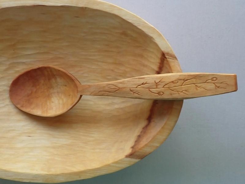 wooden willow spoon - ninth anniversary gift