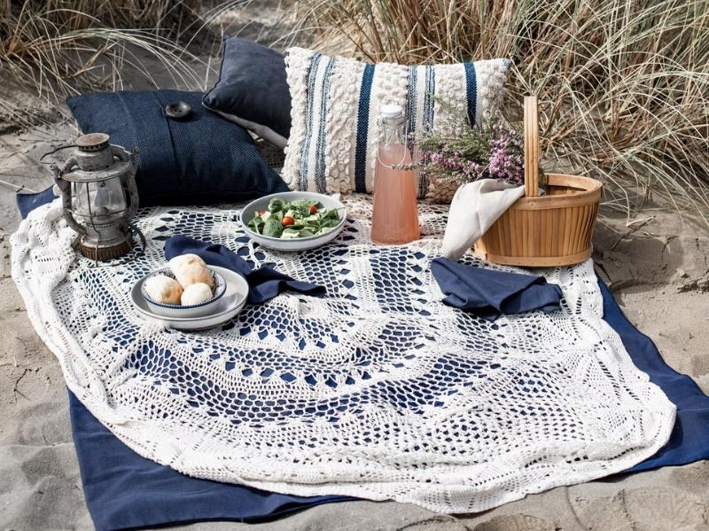 Cotton Picnic Blanket For Cotton Anniversary Gifts