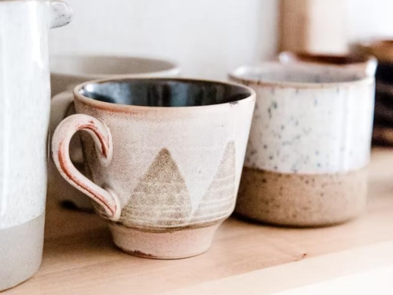 Pottery Mug for 2nd Anniversary Gift Modern