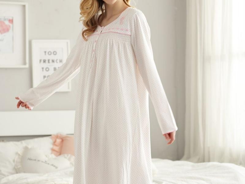 Cotton Nightgown For 2Nd Year Anniversary Gift For Her