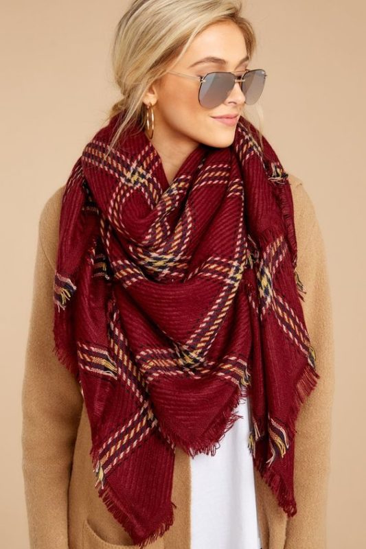 plaid scarf - luxury gifts for sister-in-law