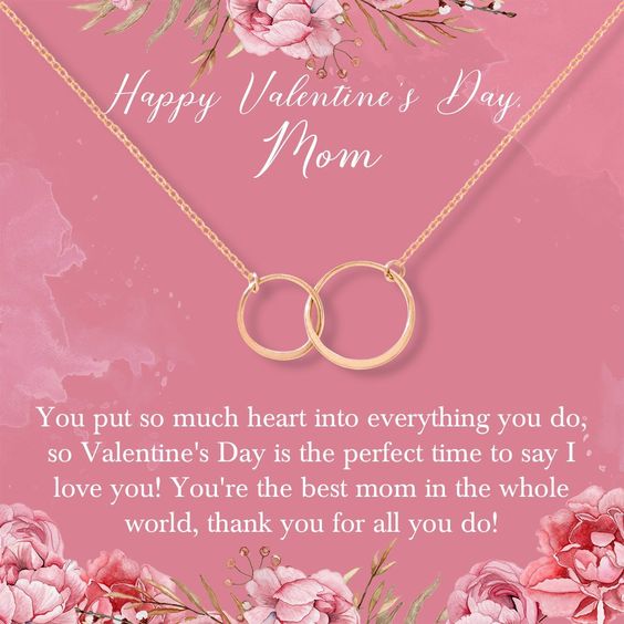 Valentines day gift for mom valentine's necklace