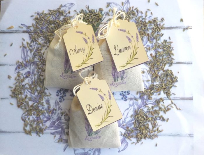 Give Lavender Bags as personalized wedding favors that make guest feel special.