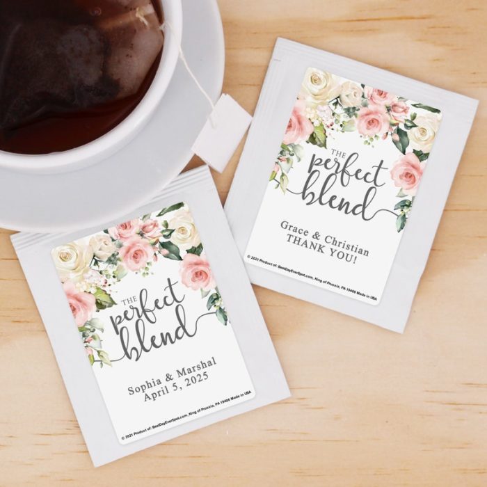 Give Tea Bag as personalized wedding favors that guests will love