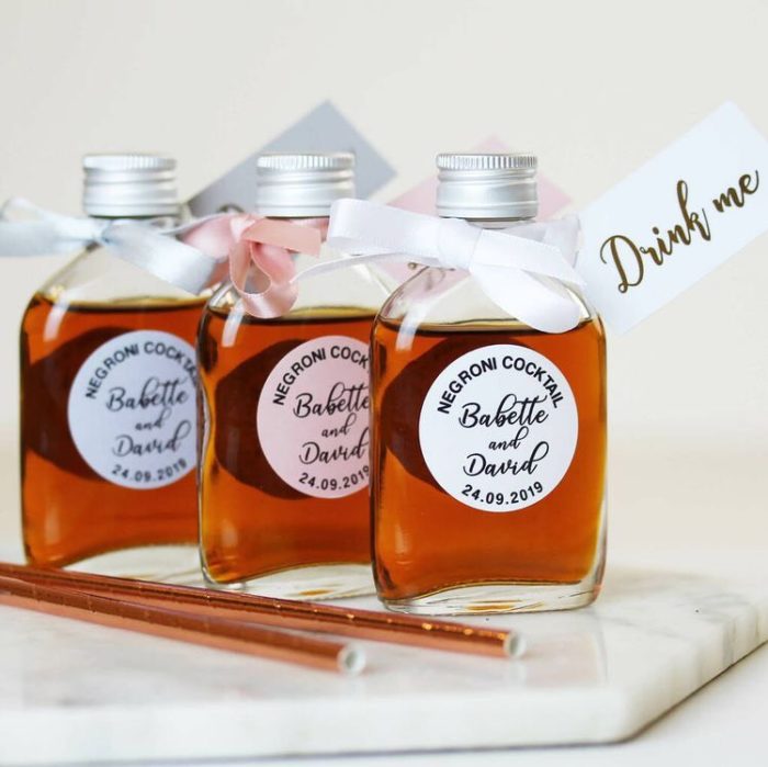 Give Cocktail Set as personalized favor for guests