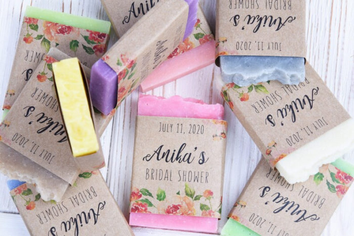 Give Handmade Soaps as unique wedding favors for guest