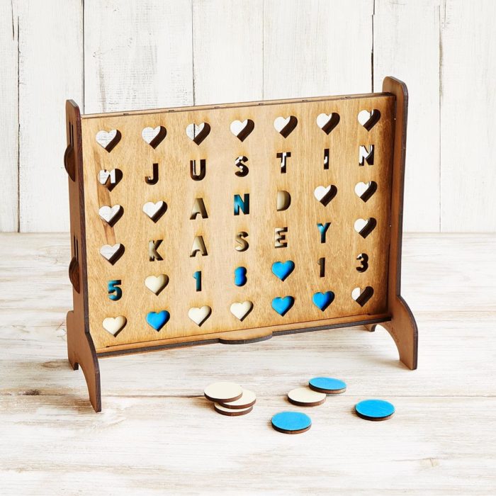 Customized Four-Across Game - personalized wedding gifts. 