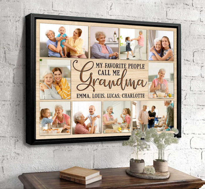 Photo Canvas Gift For Grandma