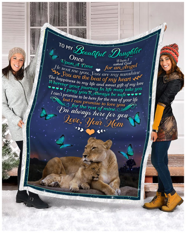 Valentine Gifts For Daughter Custom Blanket