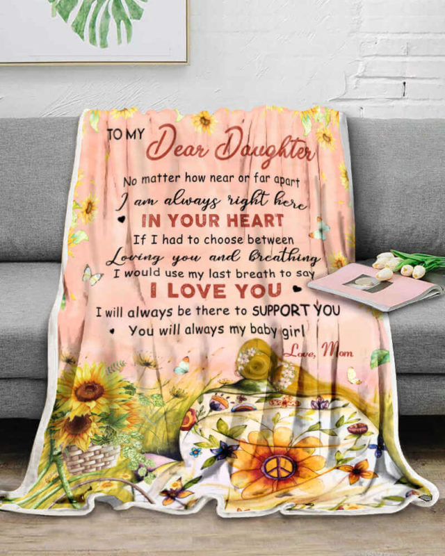 Valentine Gifts For Daughter Letter Blanket - Valentines Day Gifts For Daughter