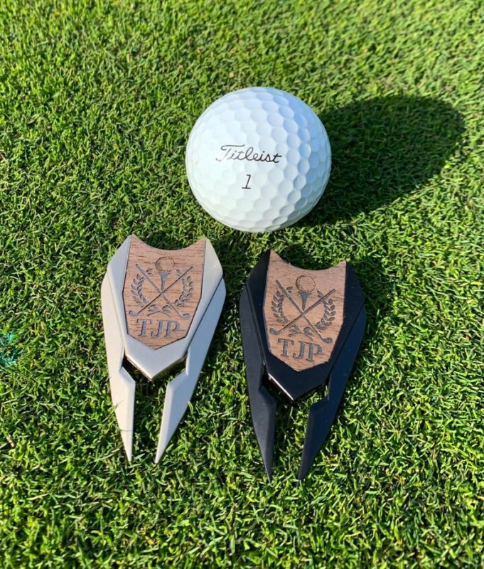 Give Custom Golf Ball Markers as personalized groom gifts from bride. 