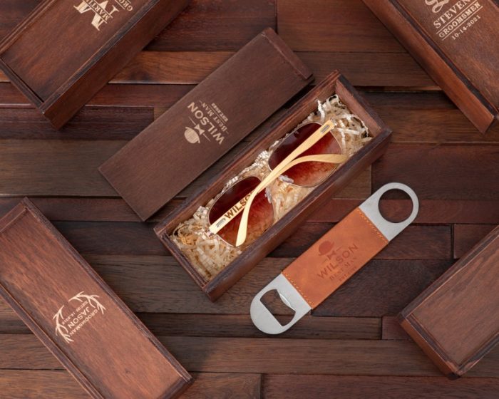 Give Sunglasses as personalized groom gifts from bride. 