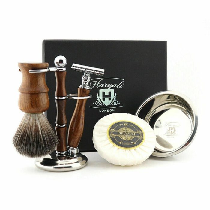 Give Shaving Set as personalized groom gifts from bride. 